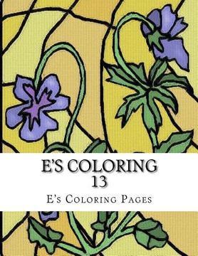 portada E's Coloring 13 (en Inglés)