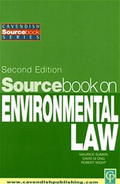 portada Sourcebook on Environmental Law (en Inglés)