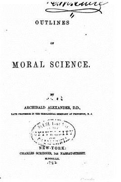portada Outlines of moral science (en Inglés)