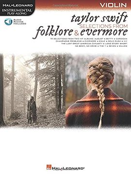 portada Taylor Swift - Selections From Folklore & Evermore: Violin Play-Along Book With Online Audio (Hal Leonard Instrumental Play-Along) 