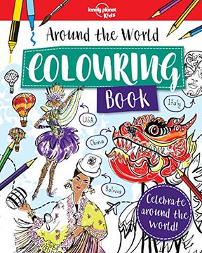 portada Around the World Colouring Book (Lonely Planet Kids) (en Inglés)
