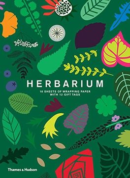 portada Herbarium: Gift Wrapping Paper Book: 10 Sheets of Wrapping Paper with 12 Gift Tags