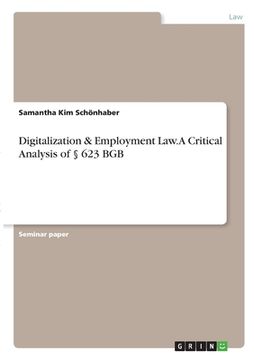 portada Digitalization & Employment Law. A Critical Analysis of § 623 BGB (en Inglés)