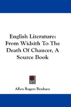 portada english literature: from widsith to the death of chaucer, a source book (en Inglés)