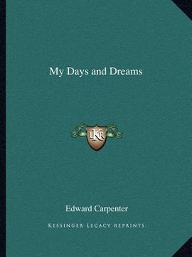 portada my days and dreams (in English)