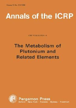 portada icrp publication 48: metabolism of plutonium (en Inglés)