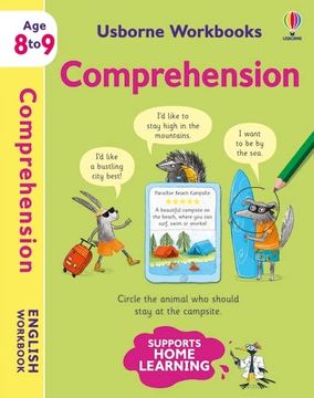 portada Usborne Workbooks Comprehension 8-9 (in English)