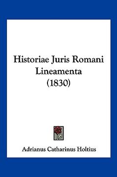 portada Historiae Juris Romani Lineamenta (1830) (in Latin)