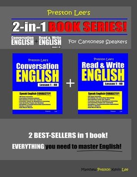 portada Preston Lee's 2-in-1 Book Series! Conversation English & Read & Write English Lesson 1 - 40 For Cantonese Speakers (en Inglés)