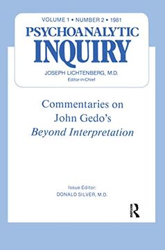 portada Commentaries: Psychoanalytic Inquiry, 1. 2 (en Inglés)