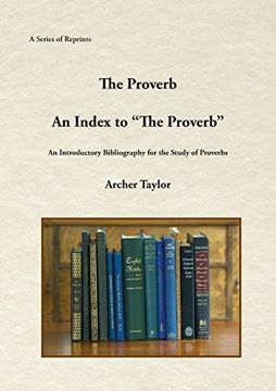 portada Proverb & an Index to the Prov (en Inglés)