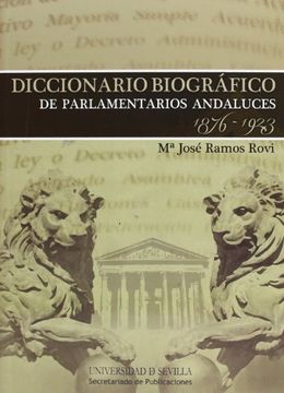 portada Diccionario Biográfico de Parlamentarios Andaluces 1876 - 1923