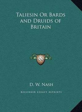 portada taliesin or bards and druids of britain (en Inglés)