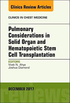 portada Pulmonary Considerations in Solid Organ and Hematopoietic Stem Cell Transplantation, an Issue of Clinics in Chest Medicine, 1e (The Clinics: Internal Medicine) (en Inglés)