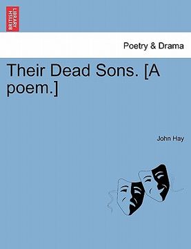 portada their dead sons. [a poem.] (en Inglés)
