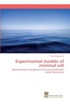 portada Experimental models of minimal cell (en Inglés)