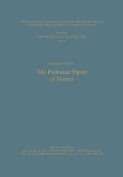 portada The Ptolemaic Papyri of Homer (in German)