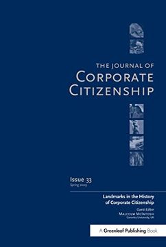 portada Landmarks in the History of Corporate Citizenship: A Special Theme Issue of the Journal of Corporate Citizenship (Issue 33) (en Inglés)