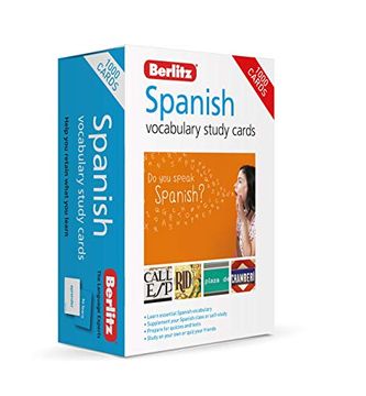 portada Berlitz Spanish Study Cards (Language Flash Cards) (Berlitz Vocabulary Study Cards) (en Inglés)