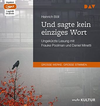 portada Und Sagte Kein Einziges Wort: Ungekürzte Lesung mit Daniel Minetti und Frauke Poolman (1 Mp3-Cd) (en Alemán)