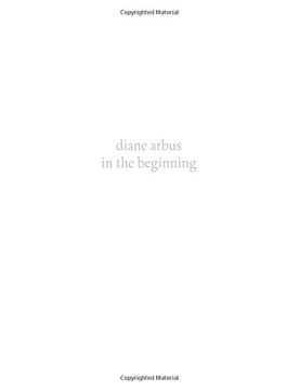 portada Diane Arbus: In the Beginning