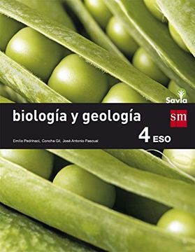 portada Biología y geología. 4 ESO. Savia. Trimestres