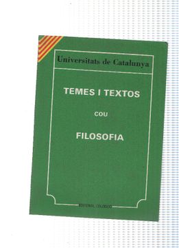 portada Temes i Textos cou Filosofia (in Catalá)