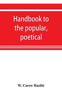 portada Handbook to the Popular, Poetical, and Dramatic Literature of Great Britain, From the Invention of Printing to the Restoration