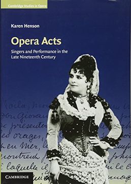 portada Opera Acts (Cambridge Studies in Opera) (en Inglés)