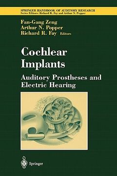 portada cochlear implants: auditory prostheses and electric hearing (en Inglés)