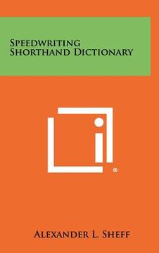 portada speedwriting shorthand dictionary