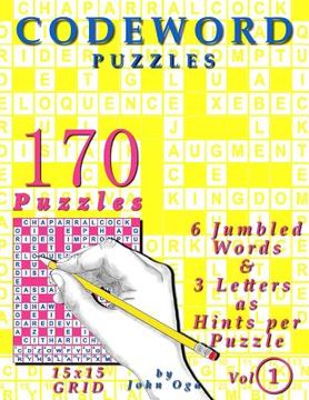 portada Codeword Puzzles: 170 Puzzles, Volume 1 (en Inglés)