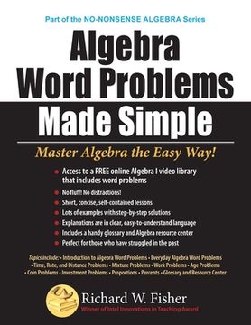 portada Algebra Word Problems Made Simple (in English)