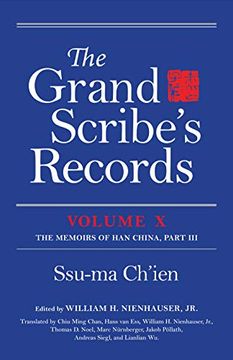 portada The Grand Scribe's Records, Volume x: Volume x: The Memoirs of han China, Part iii (en Inglés)