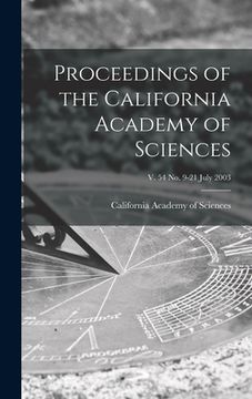 portada Proceedings of the California Academy of Sciences; v. 54 no. 9-21 July 2003 (en Inglés)