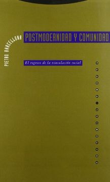 portada Postmodernidad y Comunidad: El Regreso de la Vinculación Social (Estructuras y Procesos. Derecho)