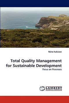 portada total quality management for sustainable development (en Inglés)