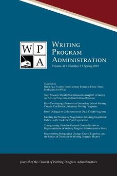 portada Wpa: Writing Program Administration 42.2 (Spring 2019) (en Inglés)