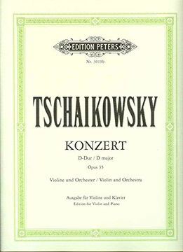 portada Violin Concerto in D Op. 35 (Edition for Violin and Piano by the Composer): Solo Part Ed. by Konstantin Mostras and David Oistrakh (en Inglés)