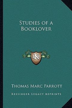 portada studies of a booklover (en Inglés)