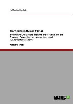 portada trafficking in human beings (en Inglés)