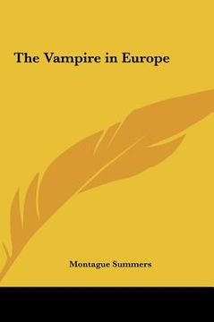 portada the vampire in europe (en Inglés)