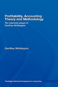 portada profitability, accounting theory and methodology: the selected essays of geoffrey whittington