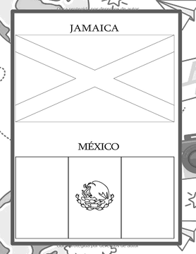 Banderas del mundo para colorear: Banderas Con Guías De Colores - Libro de actividades para colorear de geografía educativa para niños y adultos