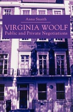 portada virginia woolf: public and private negotiations (in English)