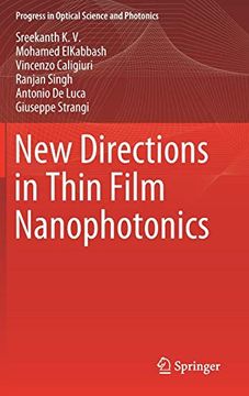 portada New Directions in Thin Film Nanophotonics (Progress in Optical Science and Photonics) (in English)