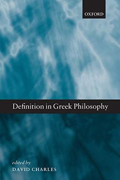 portada Definition in Greek Philosophy (en Inglés)