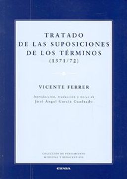 portada Tratado de las suposiciones de los términos (Colección de pensamiento medieval y renacentista)