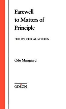 portada Farewell to Matters of Principle: Philosophical Studies (Odéon) 