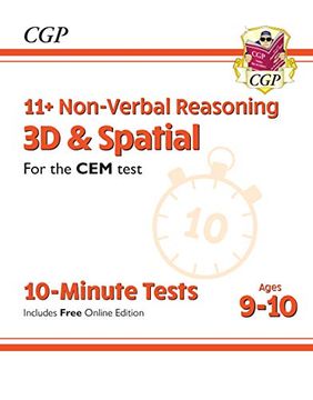portada New 11+ cem 10-Minute Tests: Non-Verbal Reasoning 3d & Spatial - Ages 9-10 (en Inglés)